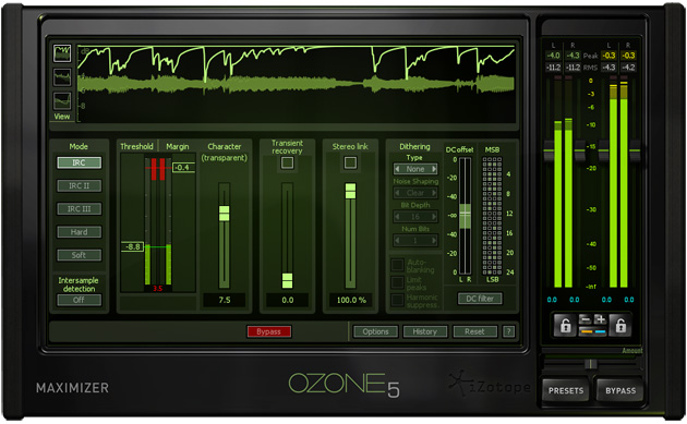 Izotope’s Ozone 5 Advanced Plugin consists of a full suite of ...