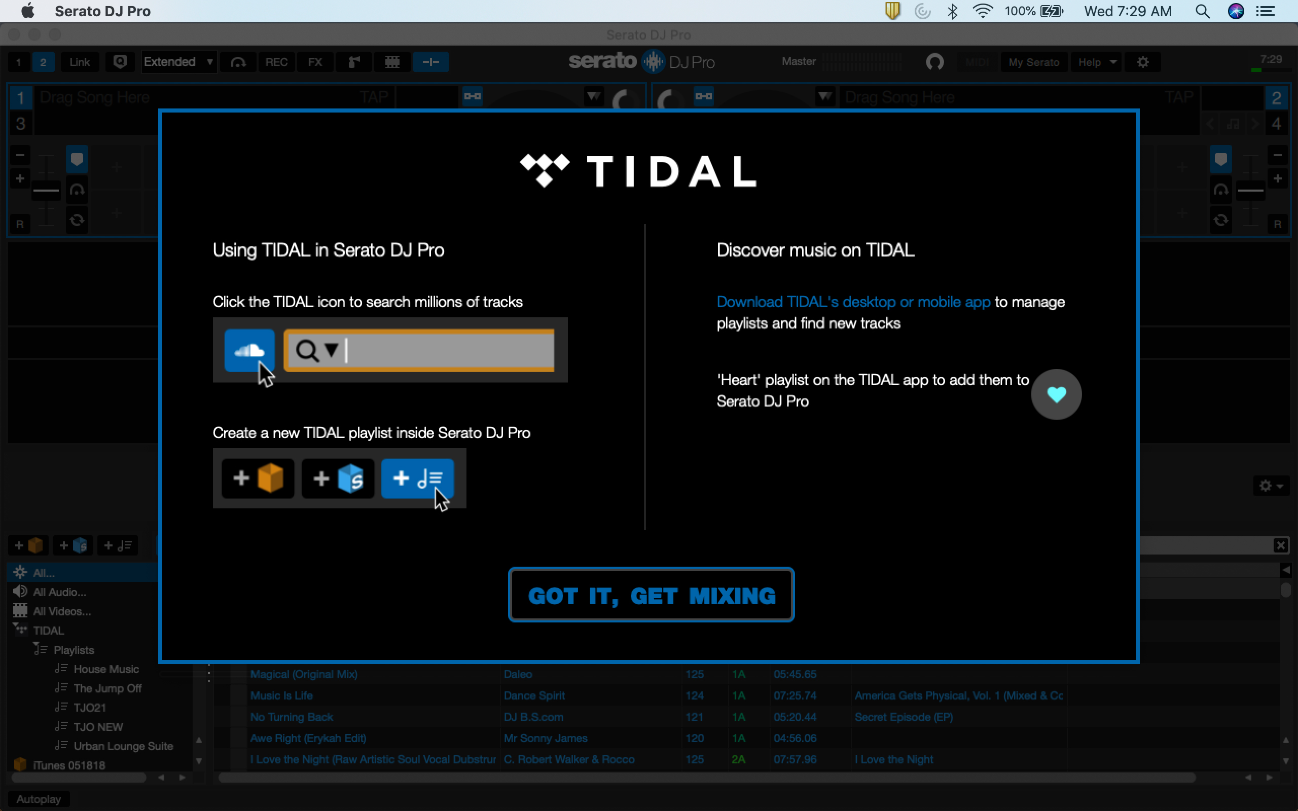 tidal desktop app for mac server error