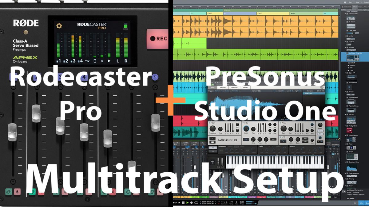 How to setup the Rodecaster Pro Multitrack Recording with PreSonus